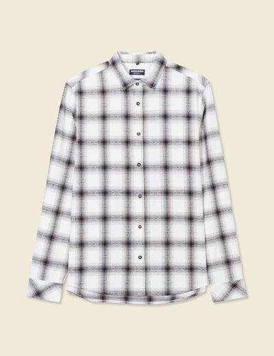 Chemise manches longues bleu marine homme