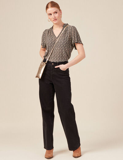 T-shirt éco-responsable noir femme