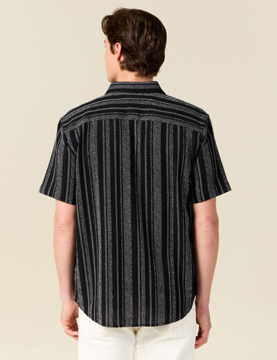 Chemise éco-responsable noir homme