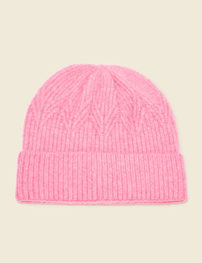 Bonnet rose fushia femme