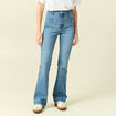 Jeans flare 7/8&egrave;me denim stone femme