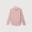 Chemise manches longues rose pastel homme