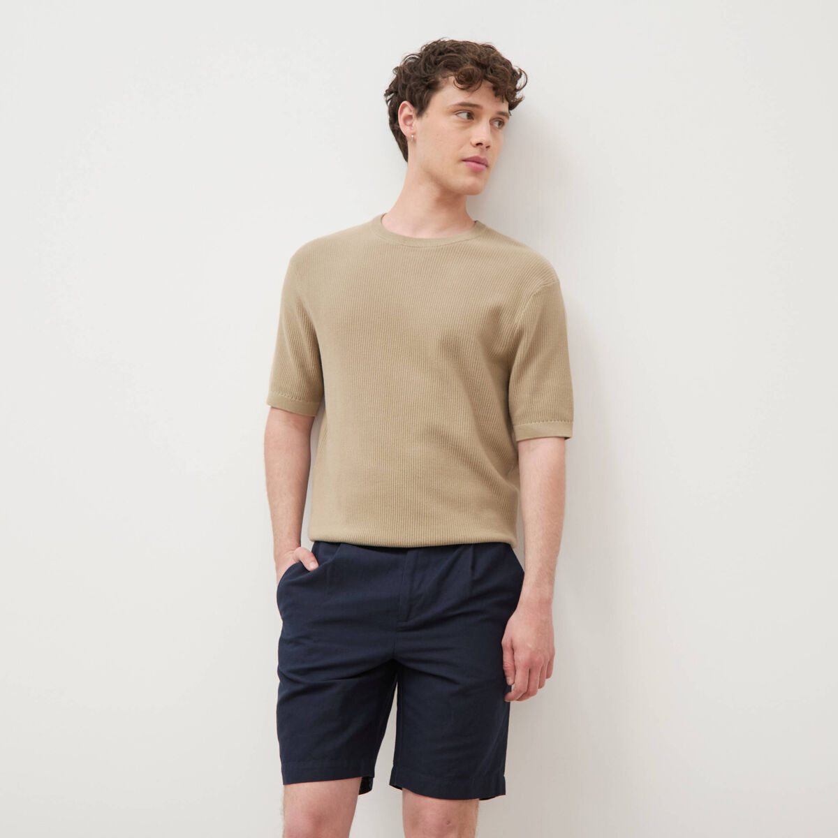 Bermuda bleu marine homme