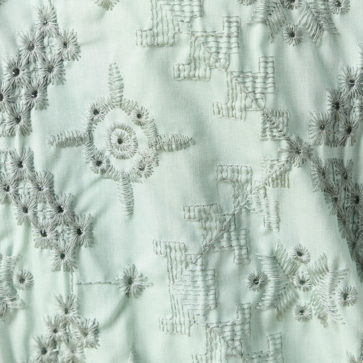 Veste broderie anglaise vert clair femme