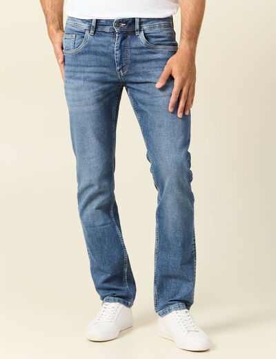 Jeans straight ultra stretch denim stone homme