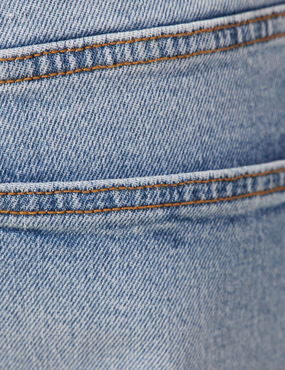 Jeans straight tapered denim stone homme