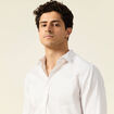 Chemise manches longues beige homme