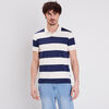 Polo manches courtes bleu marine homme