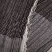 Foulard froiss&eacute; noir homme