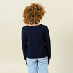 Pull manches longues bleu marine femme