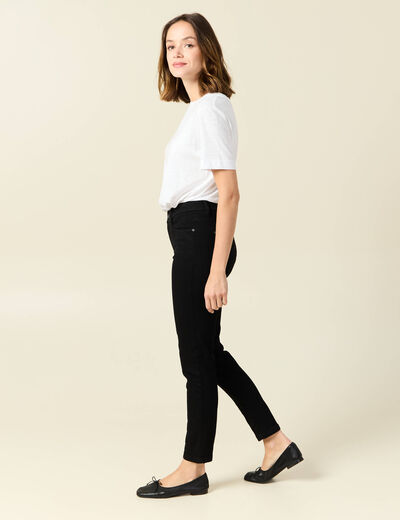 Jeans Vanessa - slim 7/8ème denim noir femme