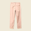 Chino cigarette 7/8&egrave;me taille haute rose clair femme