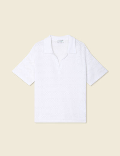 T-shirt manches courtes blanc femme