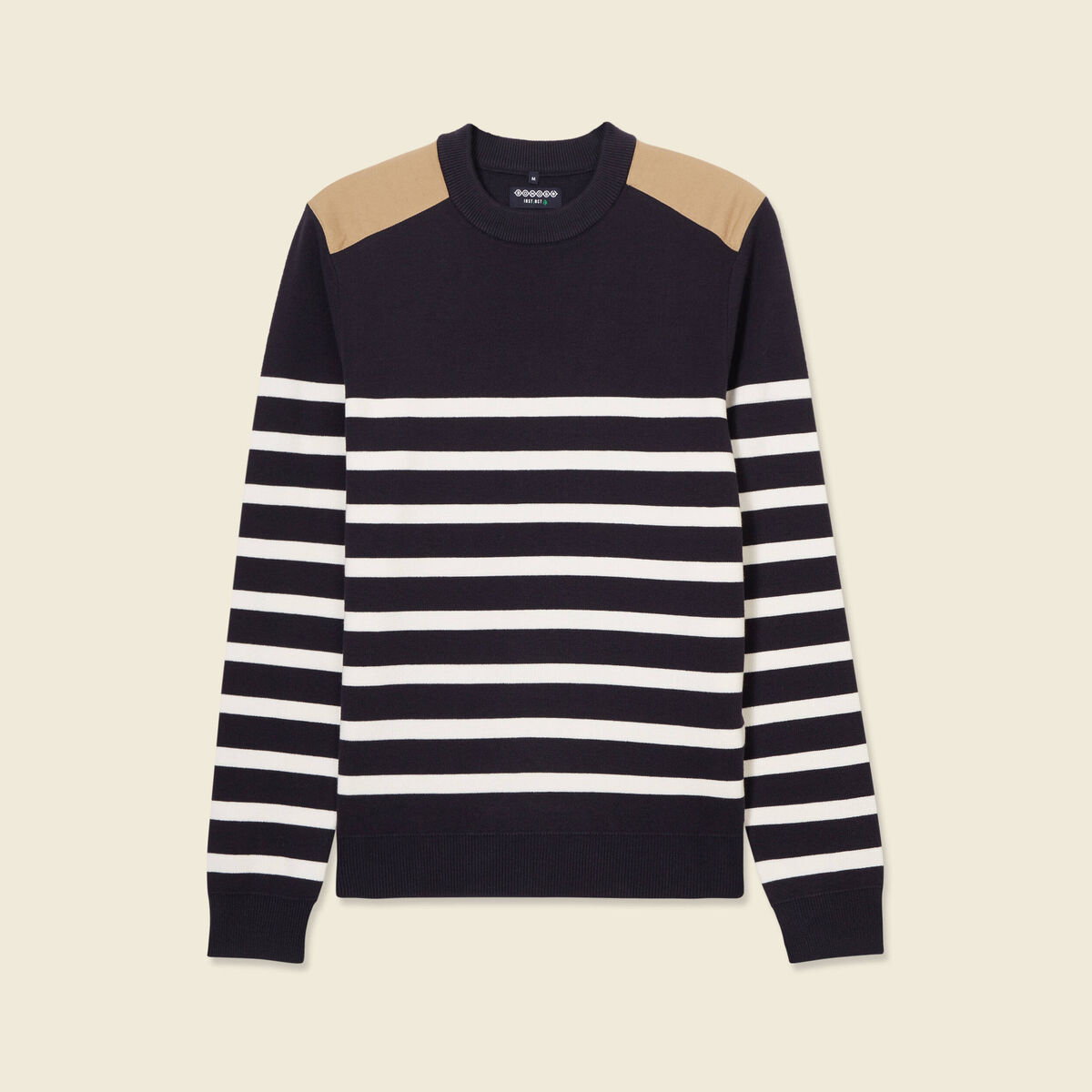 Pull manches longues bleu fonc&eacute; homme
