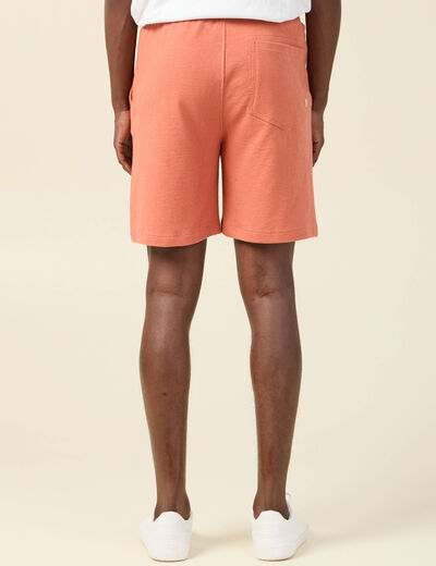 Short droit taille à coulisse rose homme