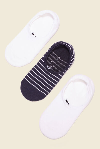 Lot 3 paires chaussettes blanc homme