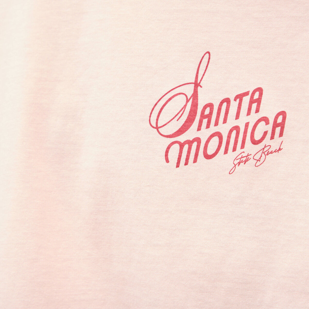 T-shirt en coton rose poudr&eacute;e homme