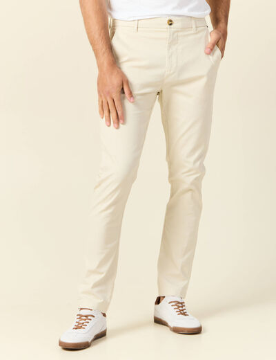 Pantalon slim Instinct chino sable homme