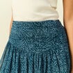 Jupe avec doublure bleu canard femme