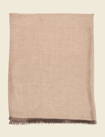 Foulard marron fonc&eacute; homme