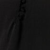 Robe longue droite satin noir femme