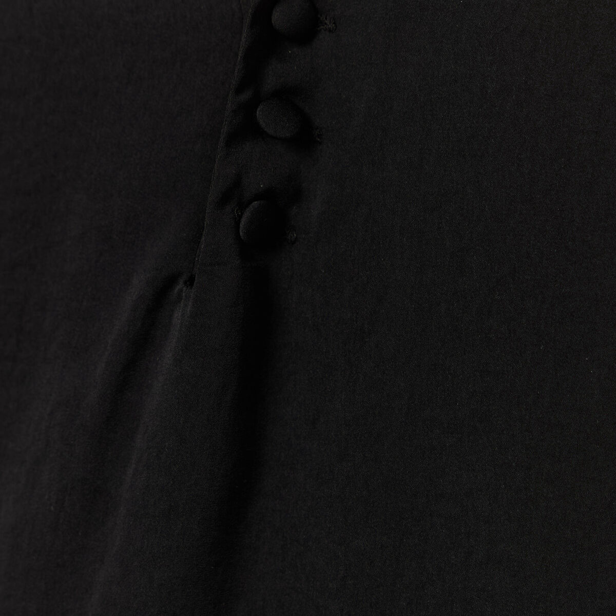 Robe longue droite satin noir femme