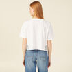 T-shirt éco-responsable blanc femme