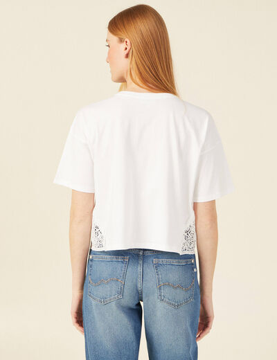 T-shirt éco-responsable blanc femme