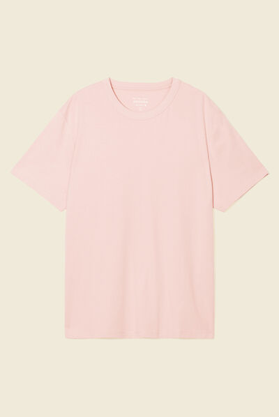 T-shirt éco-responsable rose pastel homme