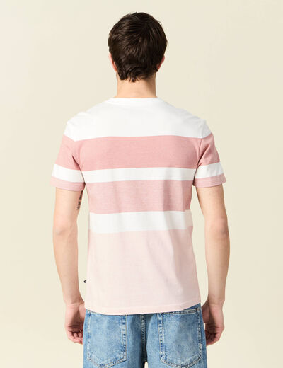 T-shirt manches courtes rose pastel homme