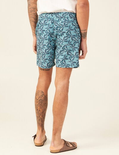 Short de bain bleu pétrole homme