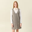 Robe sans manches noir femme