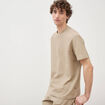 T-shirt manches courtes beige homme