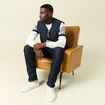 Pull col rond ecru homme
