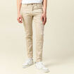 Jeans slim 5 poches denim beige homme