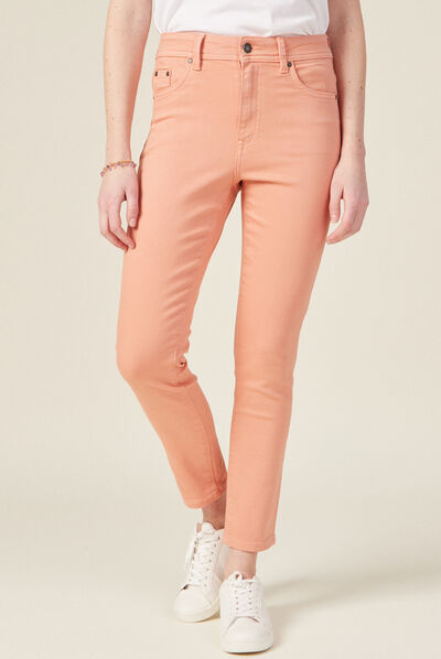 Pantalon éco-responsable rose clair femme