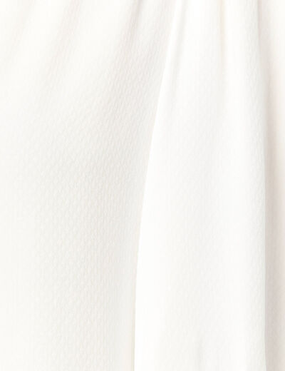 Chemise manches courtes ecru femme
