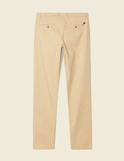 Pantalon slim Instinct chino beige homme