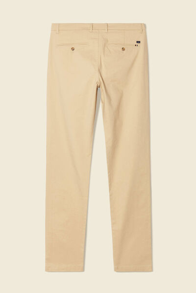 Pantalon slim Instinct chino beige homme