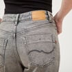 Jeans mom 7/8&egrave;me denim gris femme