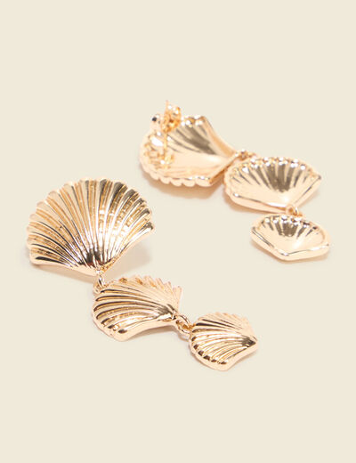 Boucles d'oreilles couleur or femme