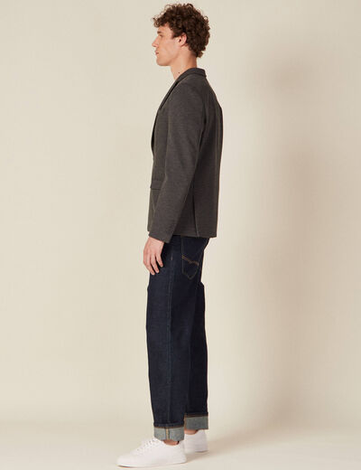 Veste esprit blazer droite gris homme