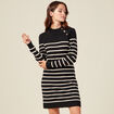 Robe pull éco-responsable noir femme