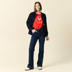 T-shirt manches courtes rouge femme