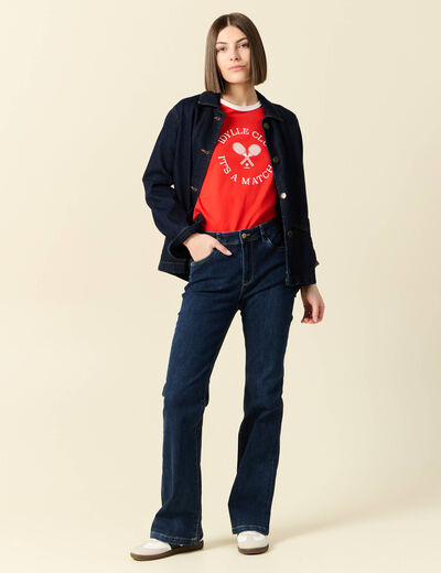 T-shirt manches courtes rouge femme