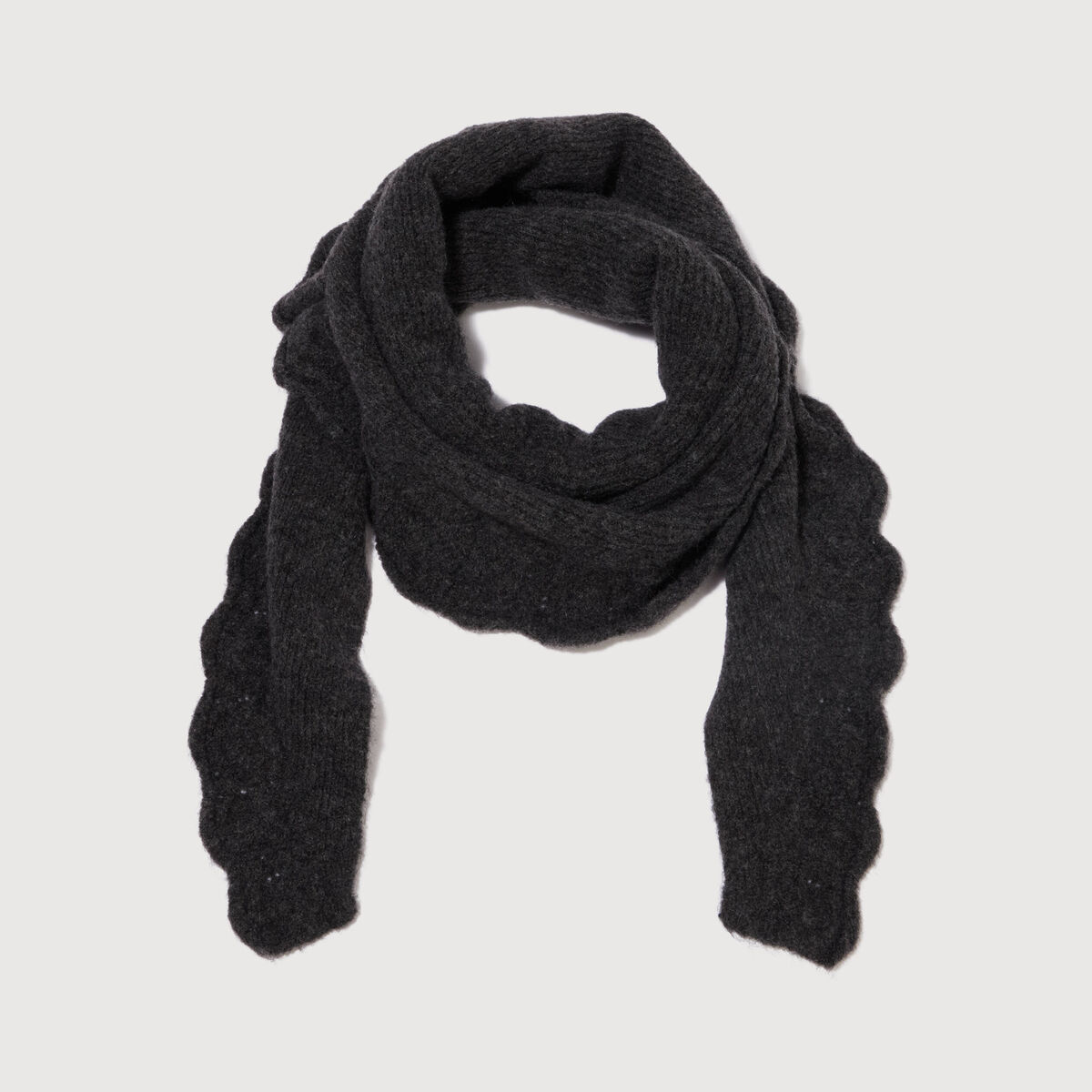 &Eacute;charpe gris fonc&eacute; femme
