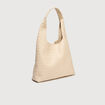 Sac bandouli&egrave;re tress&eacute; ivoire femme