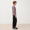 T-shirt manches longues mauve homme