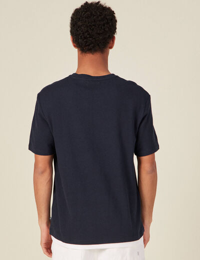 T-shirt manches courtes bleu marine homme