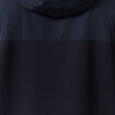 Sweat zippé à capuche bleu marine homme
